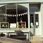 The shop front in the sunshine