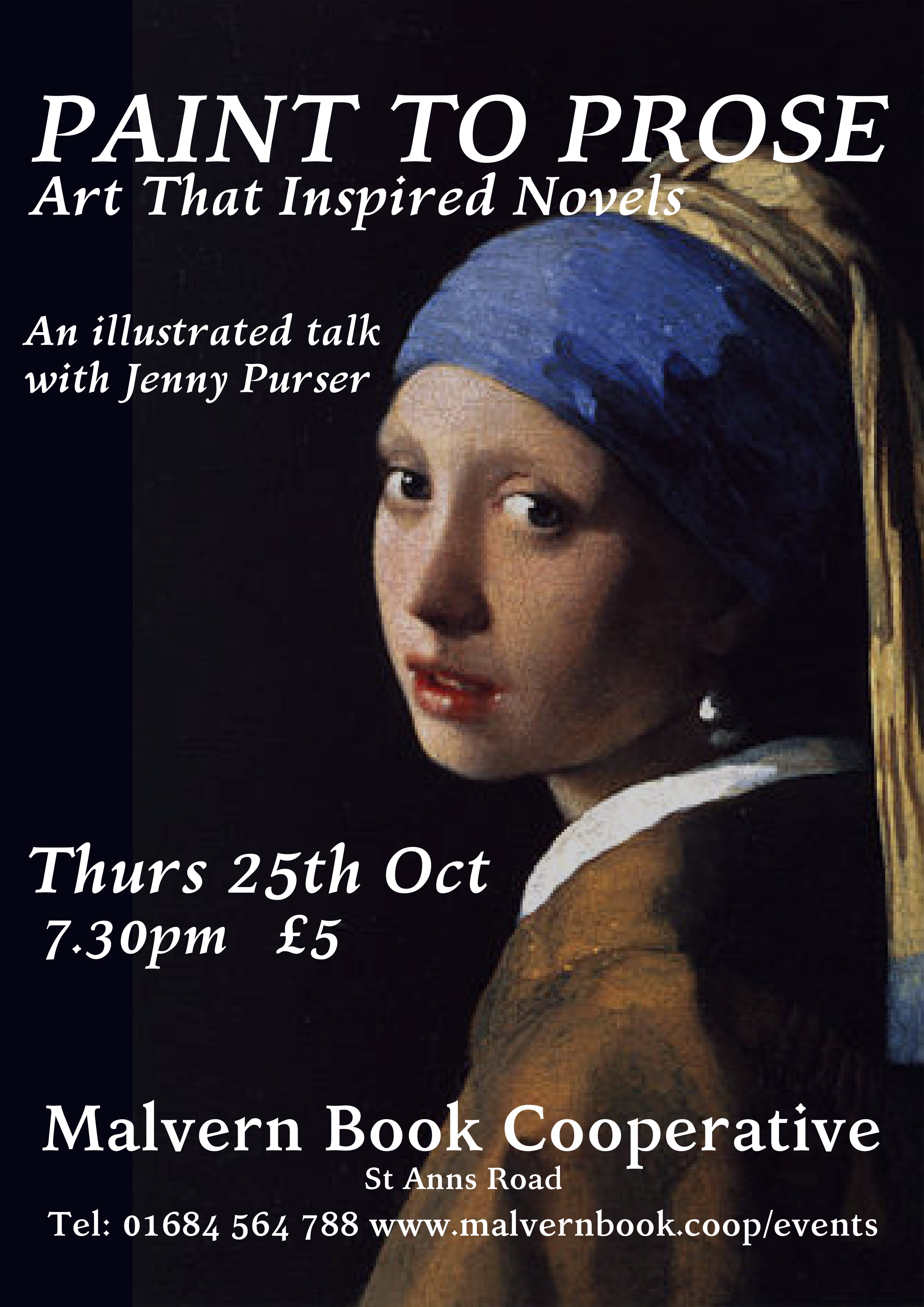 paint to prose poster1 Malvern Book Cooperative